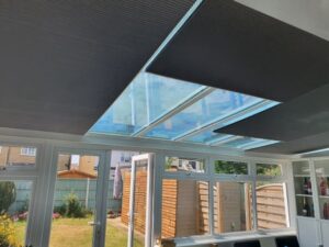 Gallery Grey Conservatory Pleated Roof Blinds